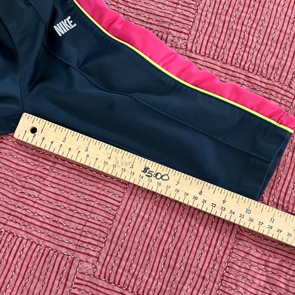 Nike Kids size 18 months Black Joggers with Red and neon Yellow Stripes - Picture 5 of 10